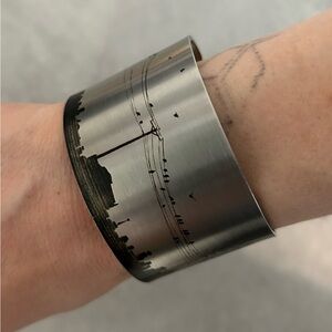 ‘Melk Project’ Vancouver skyline stainless steel bracelet